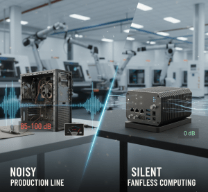 silent fanless computer production