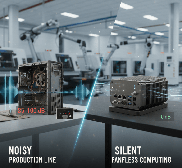 silent fanless computer production