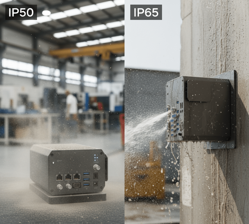 ip50 ip65 fanless pc dusty