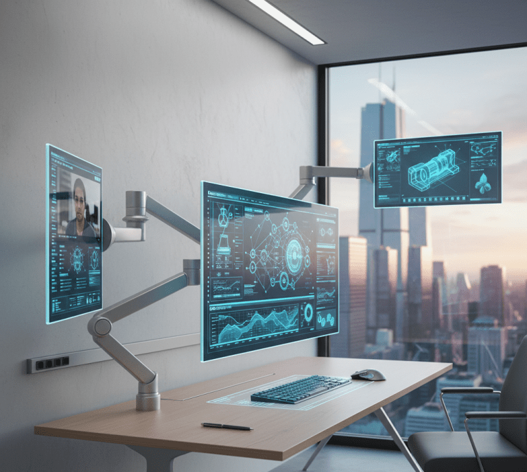 vesa mount panel pc flexible positioning