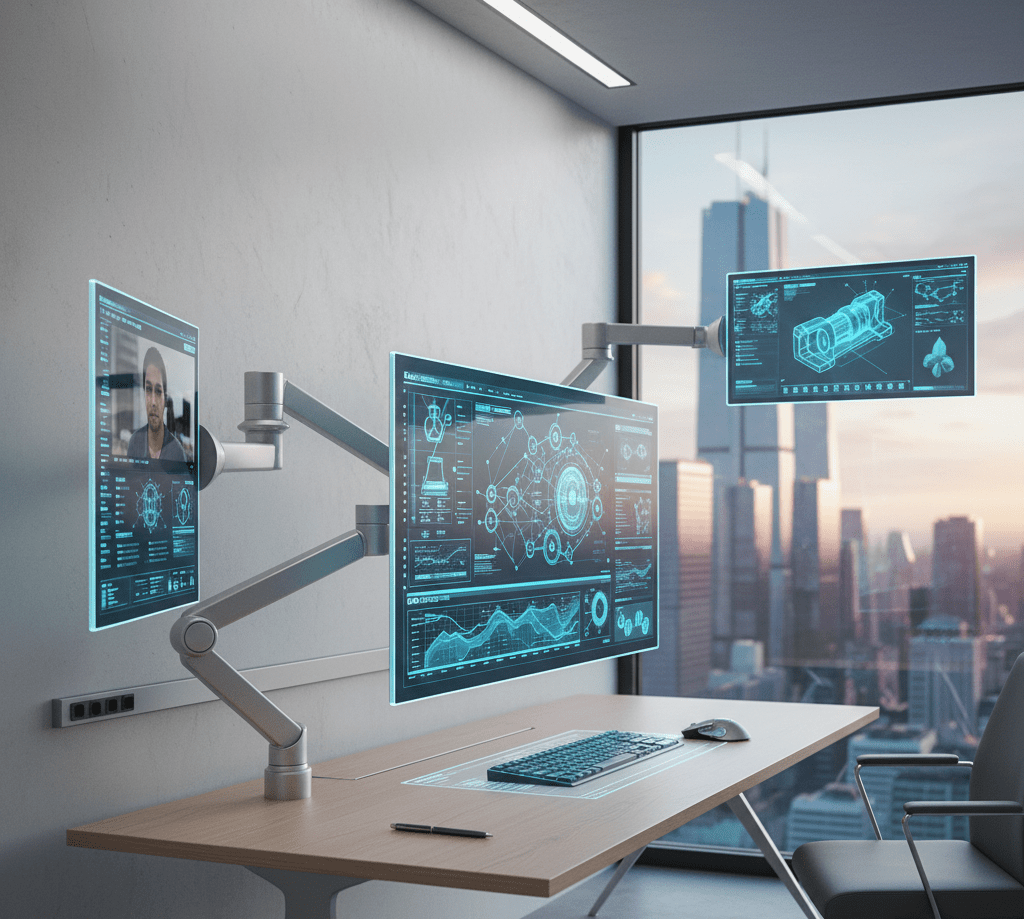 vesa mount panel pc flexible positioning