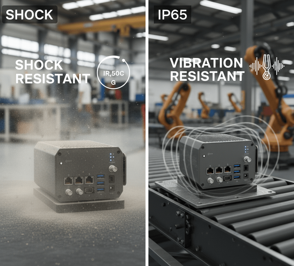 vibration shock resistant fanless