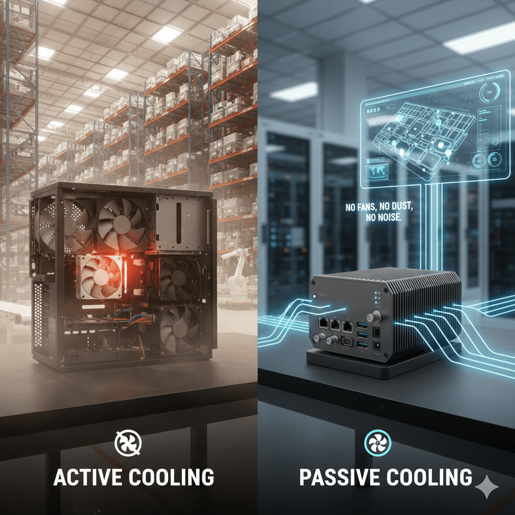 passive cooling fanless embedded computer
