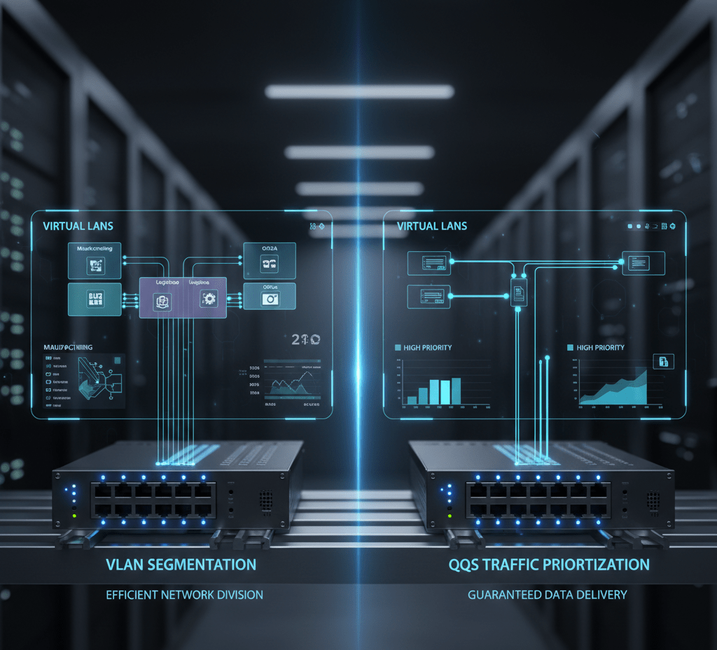 vlan qos layer 2 managed switch