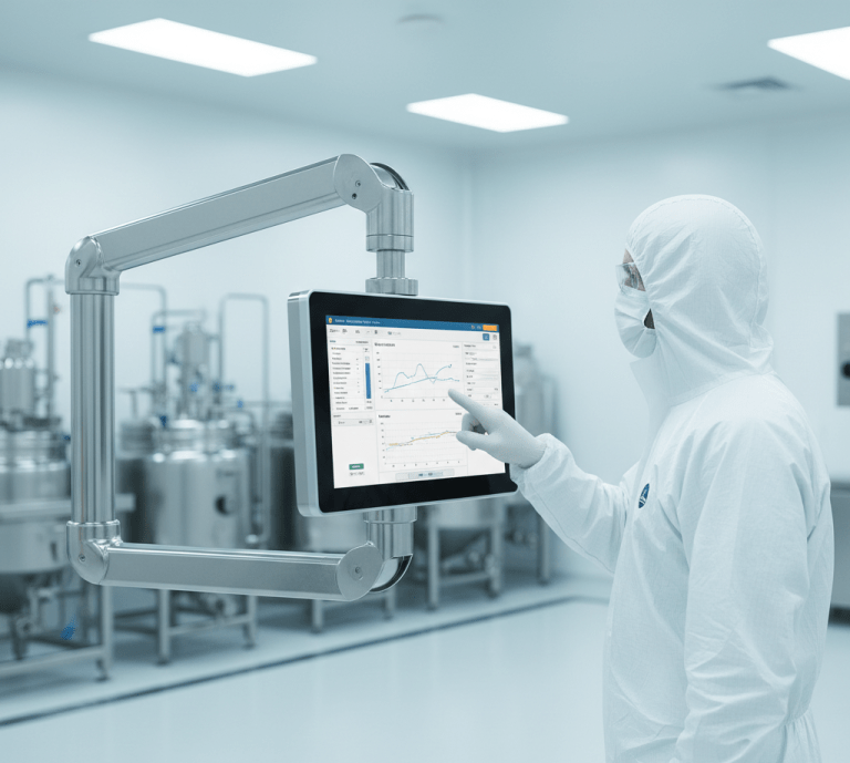 stainless steel panel pc food pharmaceutical