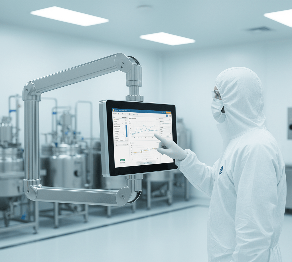 stainless steel panel pc food pharmaceutical